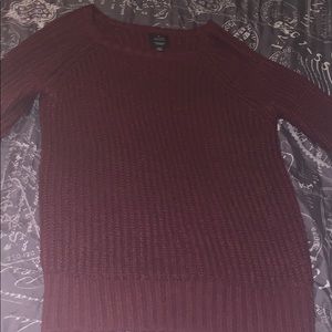 AMercian eagle sweater, it’s actually burgundy
